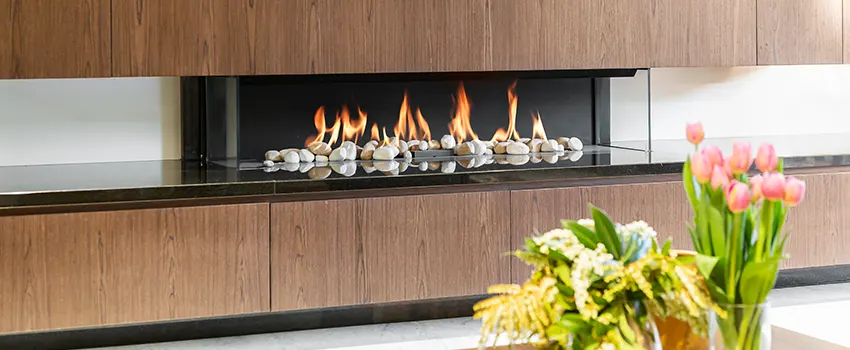 Double-height Fireplace Design Refurbishment in Stoneham, Massachusetts